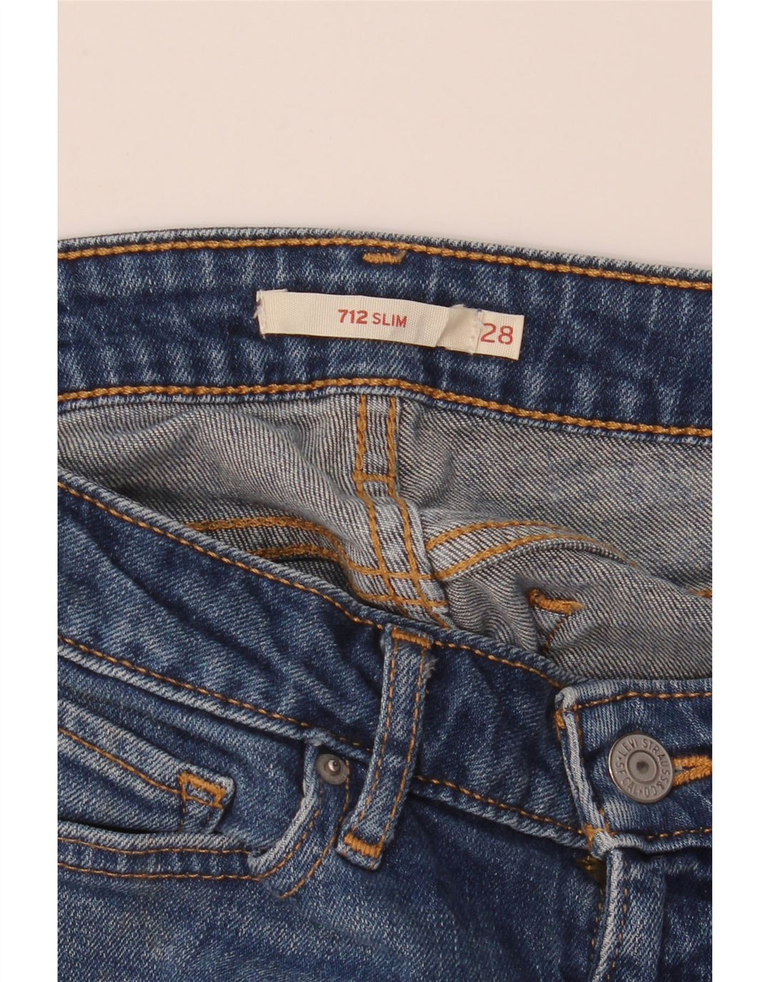 Levi's Womens 712 Slim Jeans W28 L31 Blue