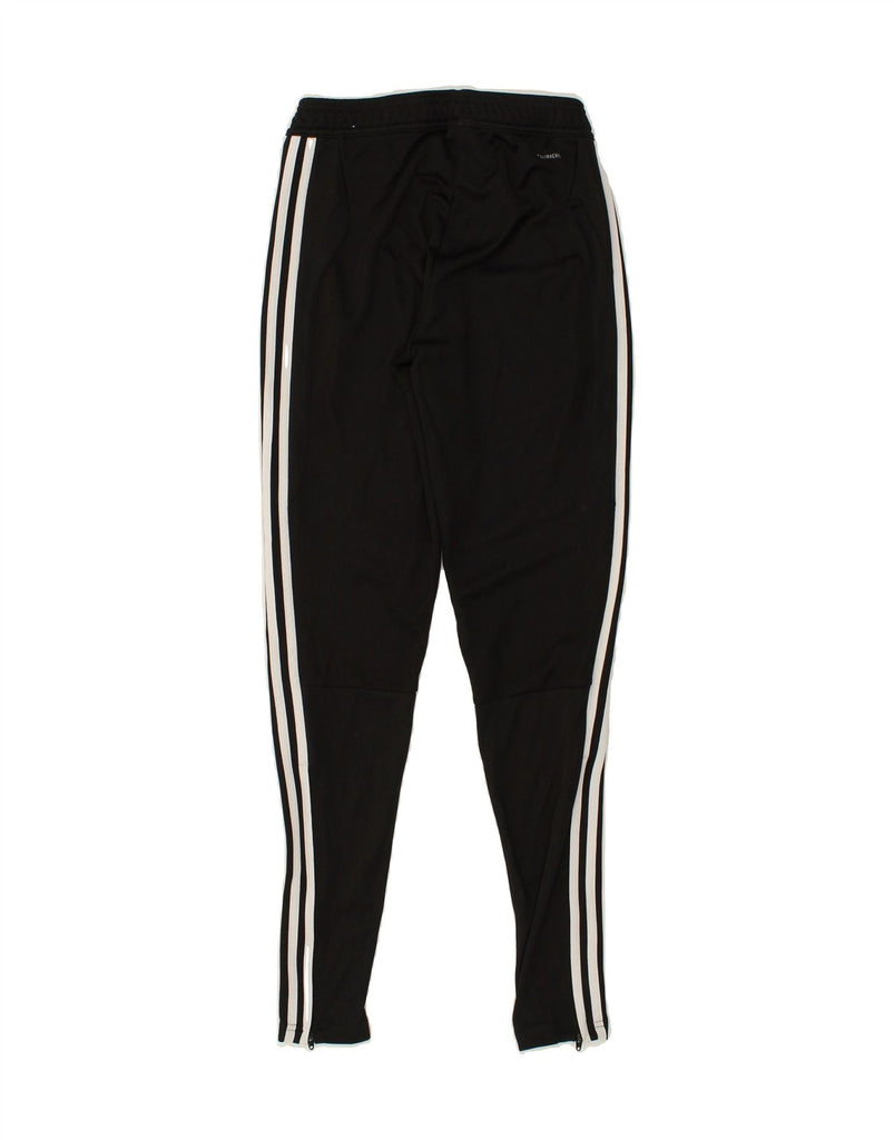 ADIDAS Womens Tracksuit Trousers UK 4/6 XS Black Polyester | Vintage Adidas | Thrift | Second-Hand Adidas | Used Clothing | Messina Hembry 