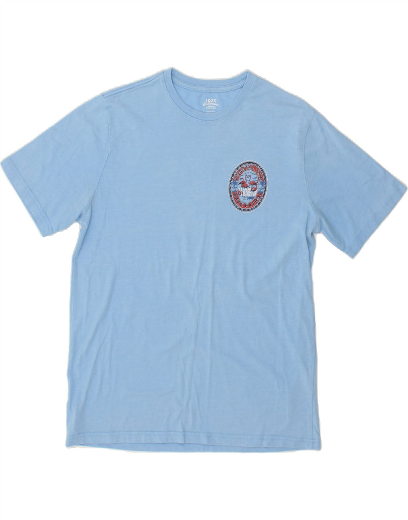 IZOD Mens Salt Water Relaxed Fit Graphic T-Shirt Top Medium Blue Cotton Vintage Izod and Second-Hand Izod from Messina Hembry 