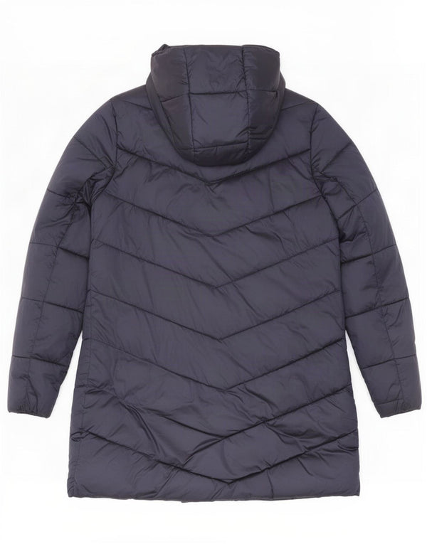 Barbour Womens Hooded Oversized Padded Coat UK 8 Small Navy Blue