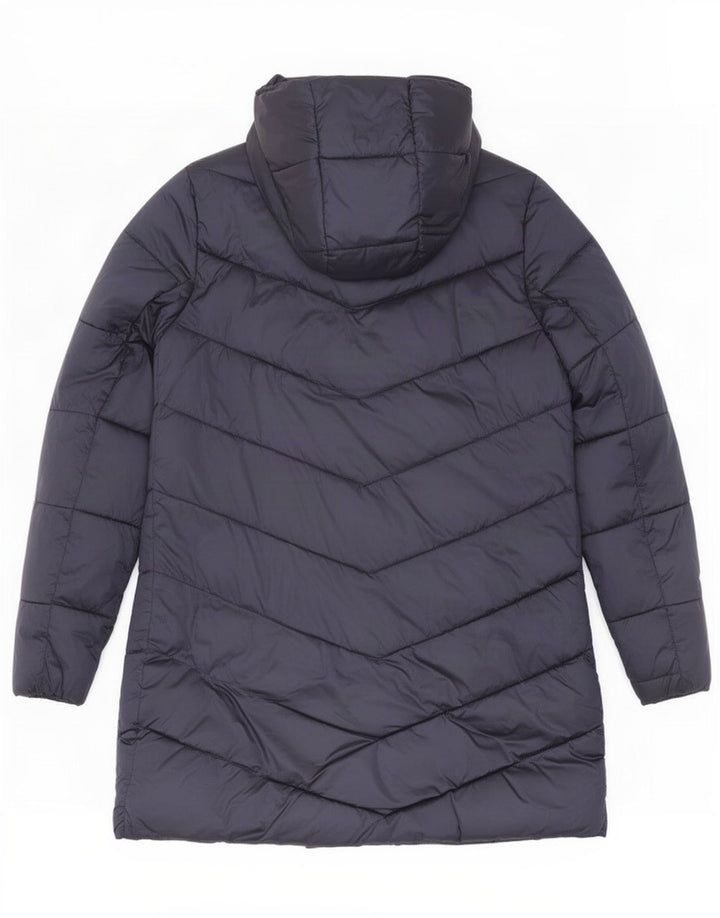 Barbour Womens Hooded Oversized Padded Coat UK 8 Small Navy Blue