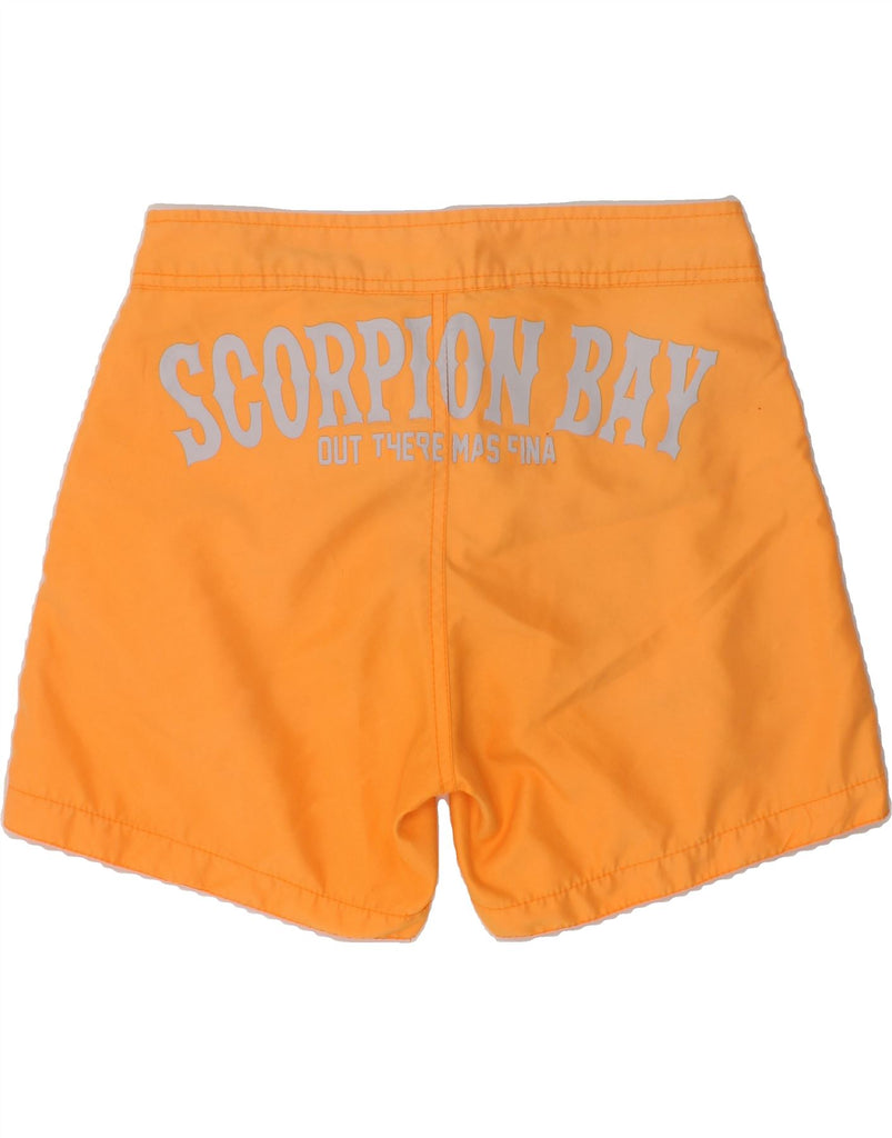 SCORPION BAY Boys Graphic Swimming Shorts 11-12 Years Medium Yellow | Vintage Scorpion Bay | Thrift | Second-Hand Scorpion Bay | Used Clothing | Messina Hembry 