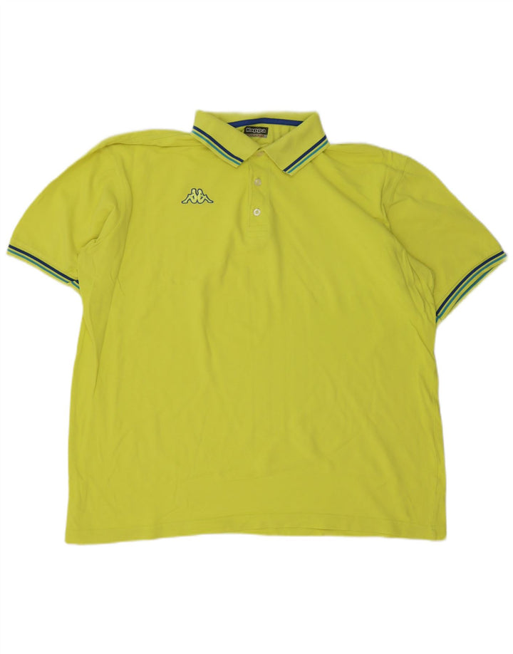 Kappa Mens Polo Shirt 2XL Green Cotton