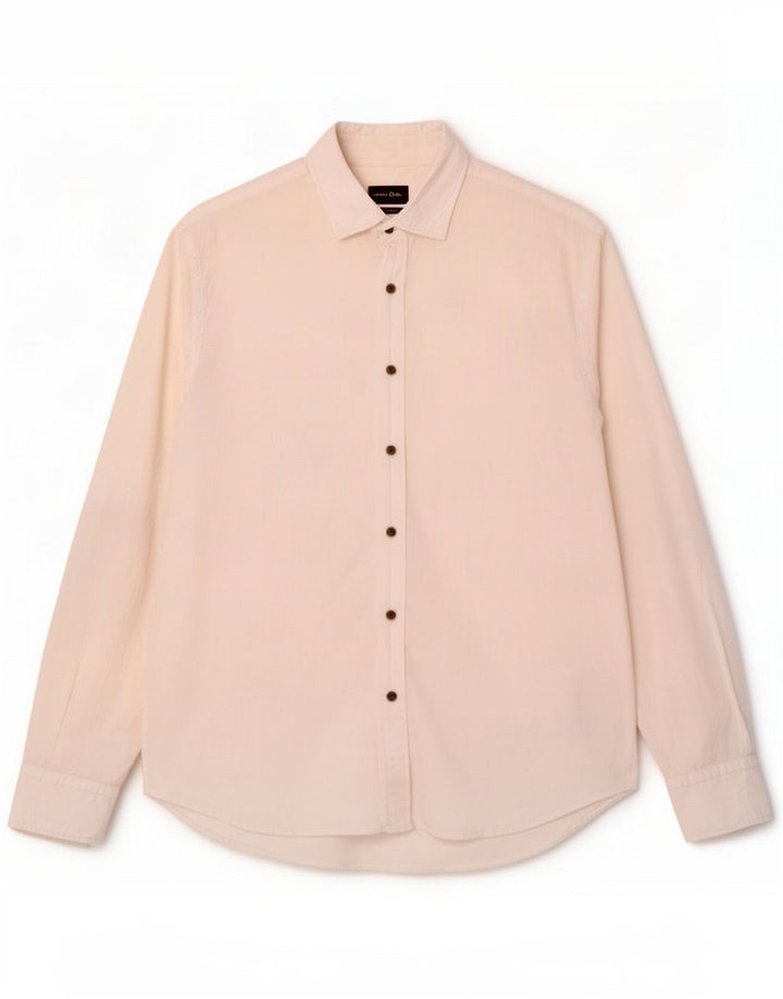Massimo Dutti Mens Shirt Large White Cotton