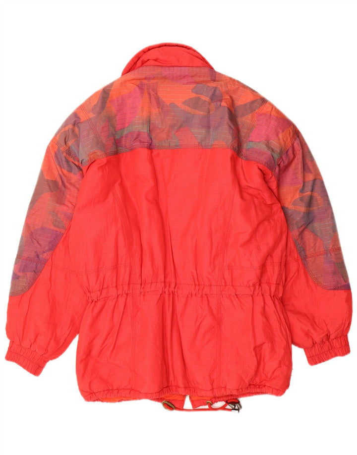 Colmar Womens Relaxed Fit Ski Jacket IT 42 Medium Pink Colourblock