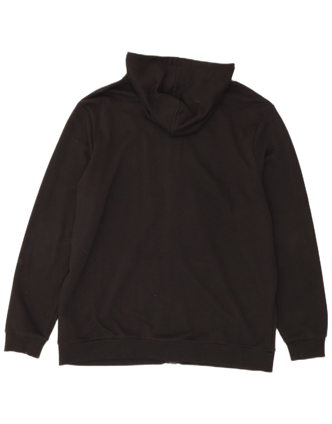Puma Mens Zip Hoodie Sweater 2XL Black Cotton
