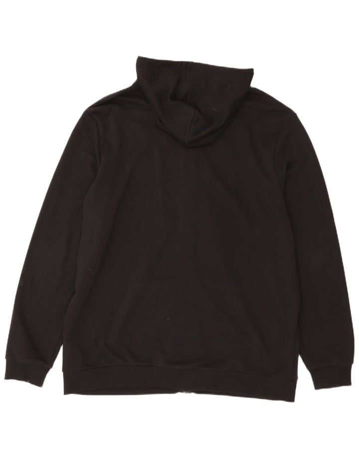 Puma Mens Zip Hoodie Sweater 2XL Black Cotton