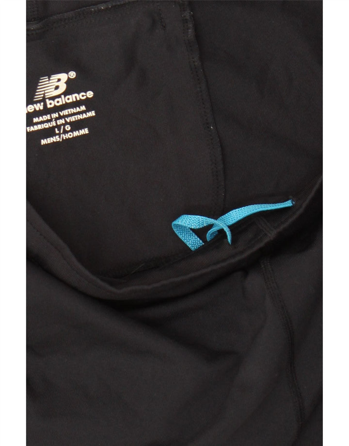New Balance Mens Graphic Sport Shorts Large Black