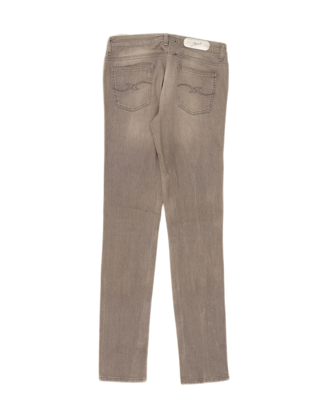 TRUSSARDI Womens Slim Jeans W26 L31 Grey Cotton Vintage Trussardi and Second-Hand Trussardi from Messina Hembry 