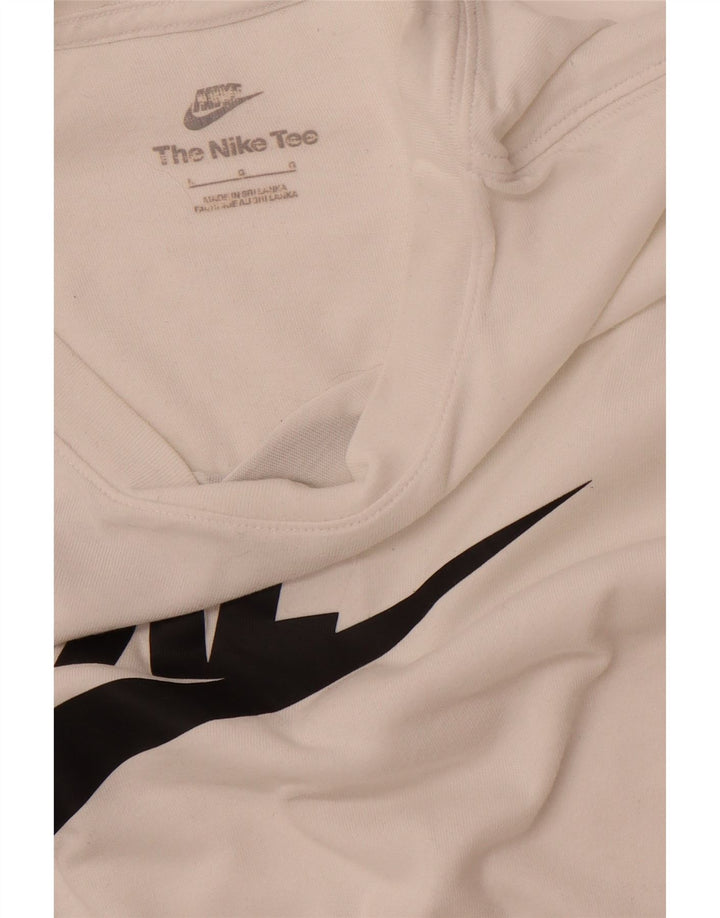NIKE Mens Graphic T-Shirt Top Large White