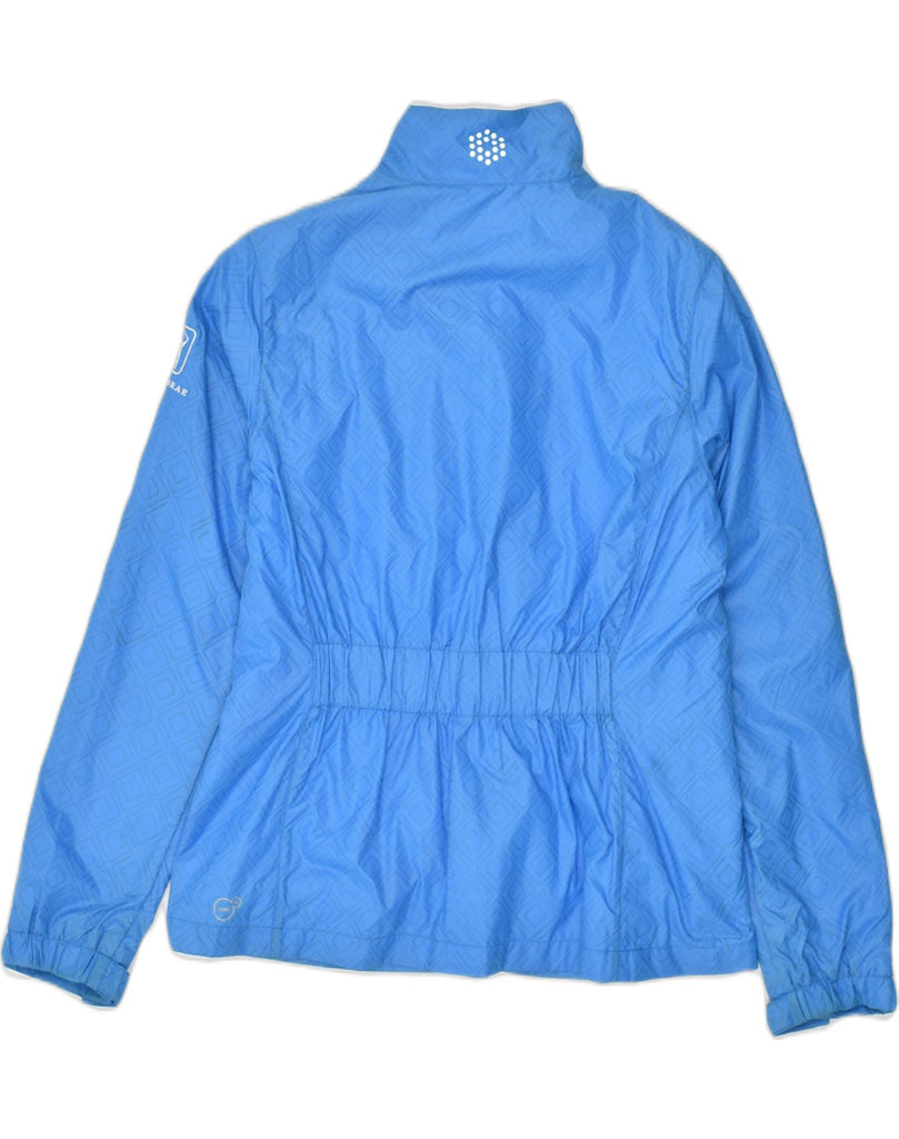 PUMA Womens Rain Jacket UK 12 Medium Blue Nylon | Vintage Puma | Thrift | Second-Hand Puma | Used Clothing | Messina Hembry 