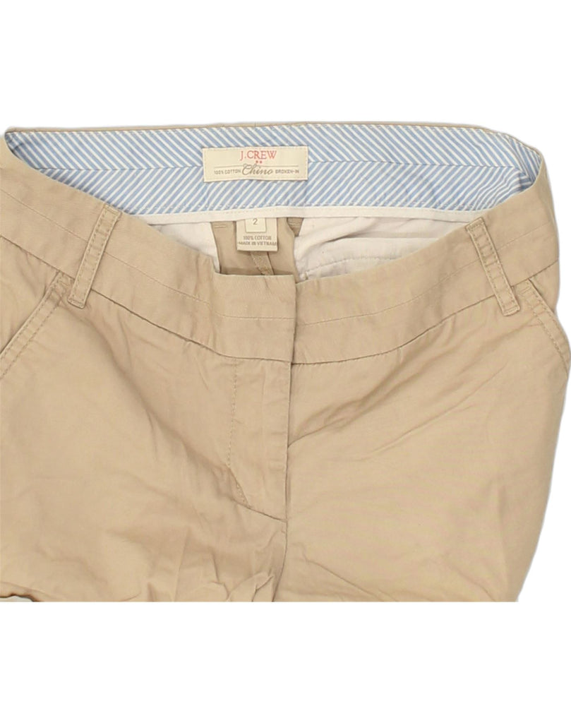 J. CREW Womens Hot Pants US 2 XS W30 Beige Cotton | Vintage J. Crew | Thrift | Second-Hand J. Crew | Used Clothing | Messina Hembry 