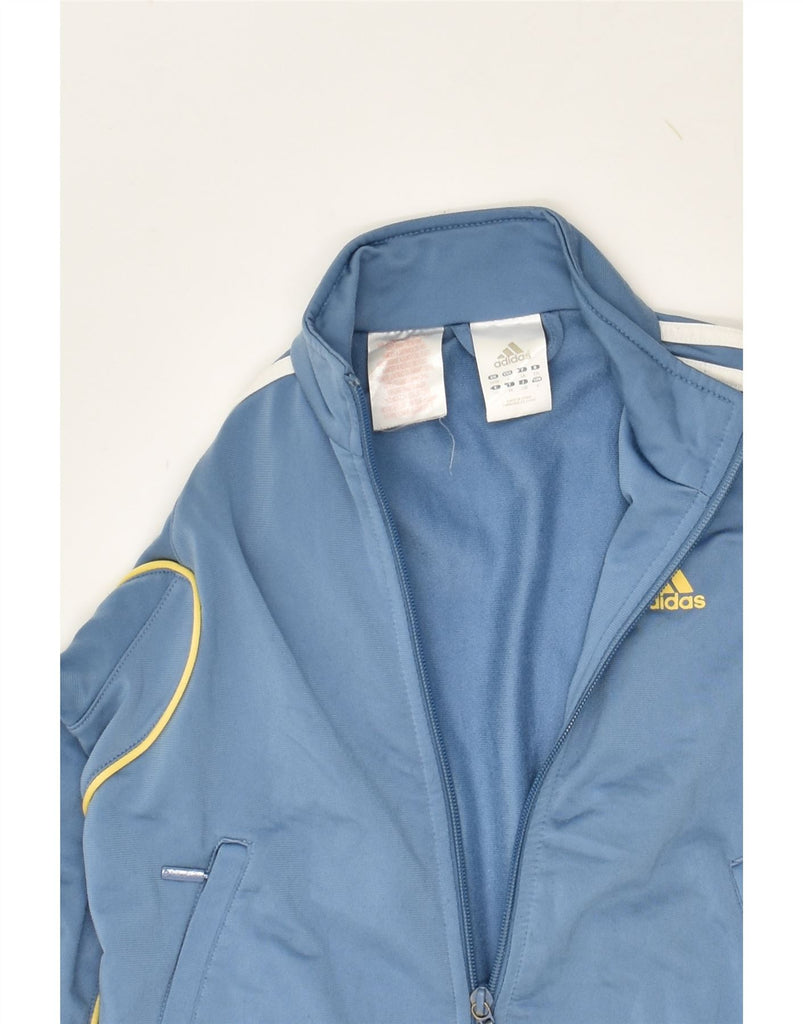 ADIDAS Boys Tracksuit Top Jacket 7-8 Years Blue Polyester | Vintage Adidas | Thrift | Second-Hand Adidas | Used Clothing | Messina Hembry 