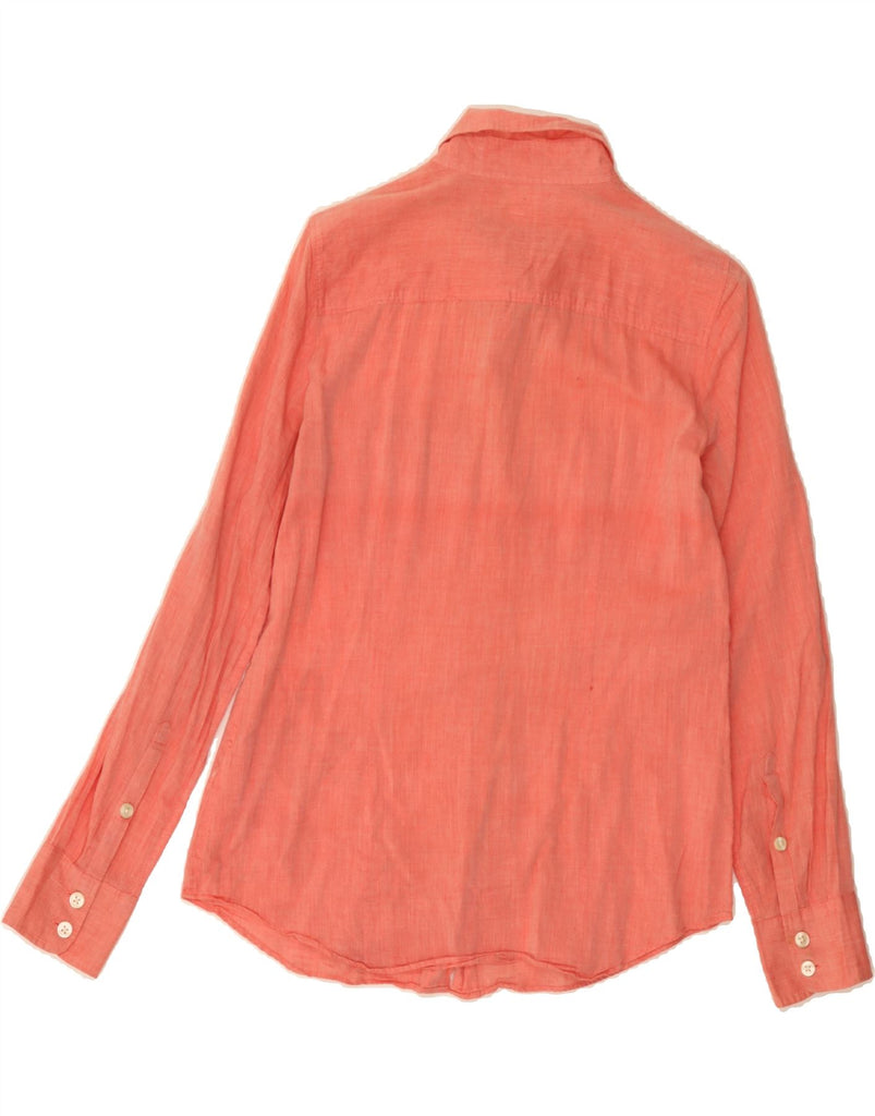 J. CREW Womens Oversized Shirt UK 10 Small Pink Cotton Vintage J. Crew and Second-Hand J. Crew from Messina Hembry 