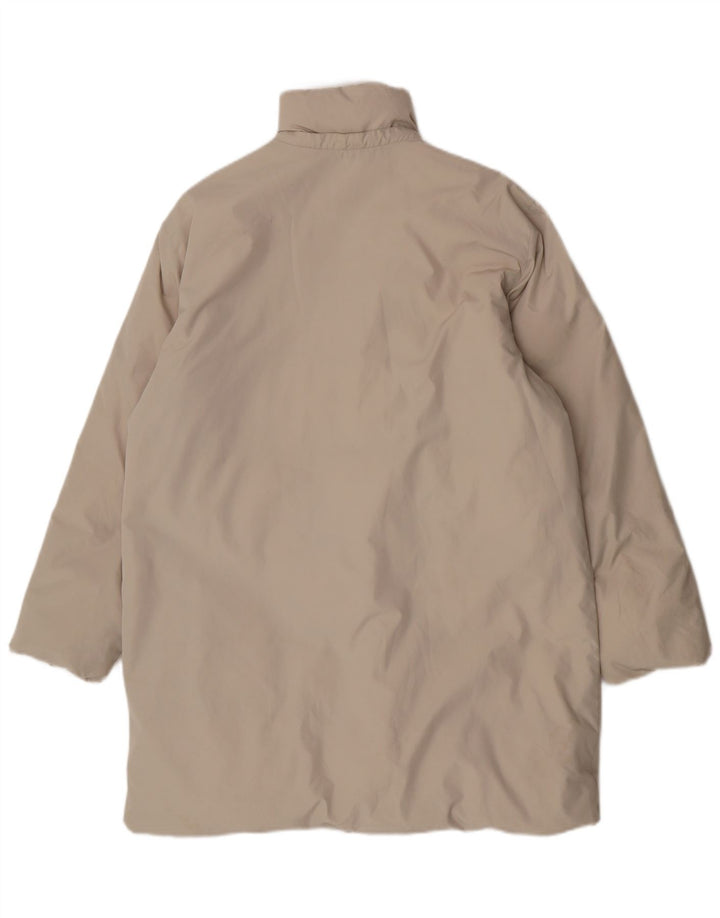 Sergio Tacchini Womens Padded Coat IT 46 Large Beige Polyester