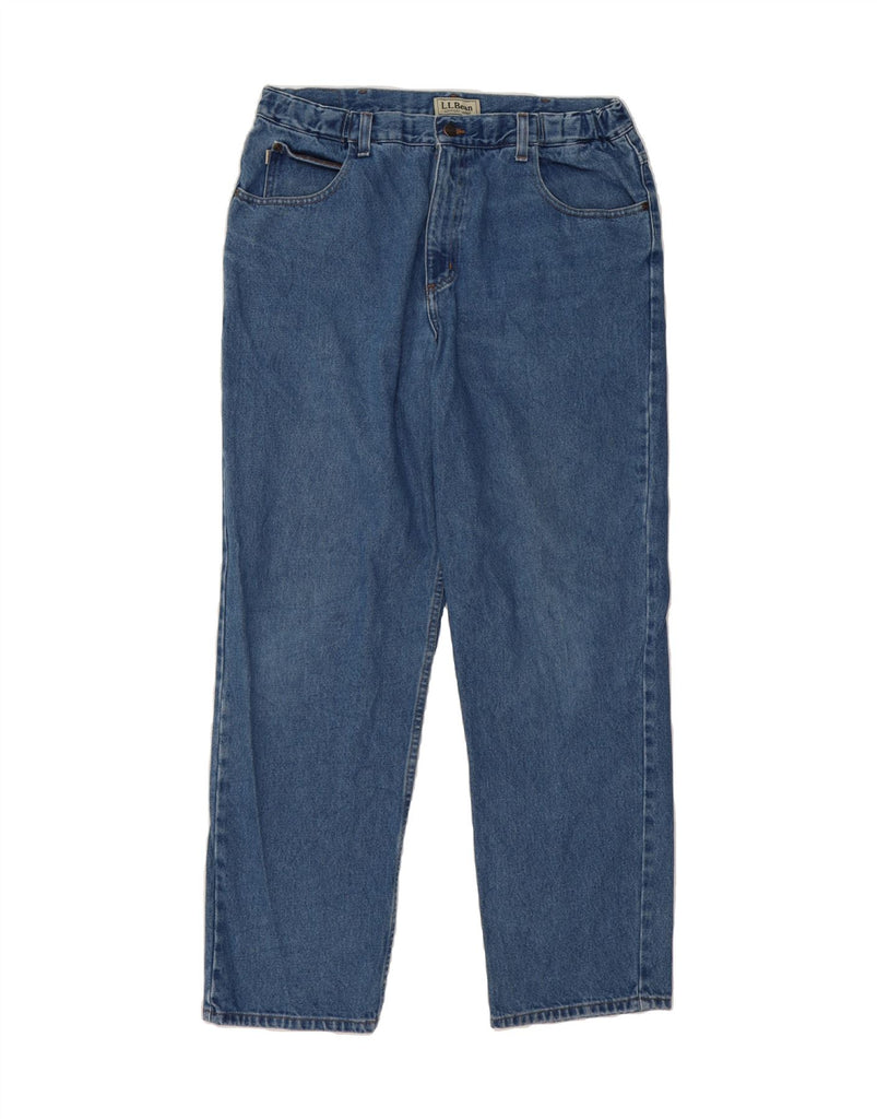 L.L.BEAN Mens Straight Jeans W37 L32 Blue Cotton Vintage L.L.Bean and Second-Hand L.L.Bean from Messina Hembry 