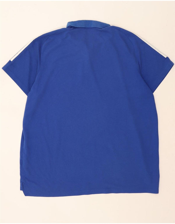 Adidas Mens Aeroready Polo Shirt 3XL Blue Cotton