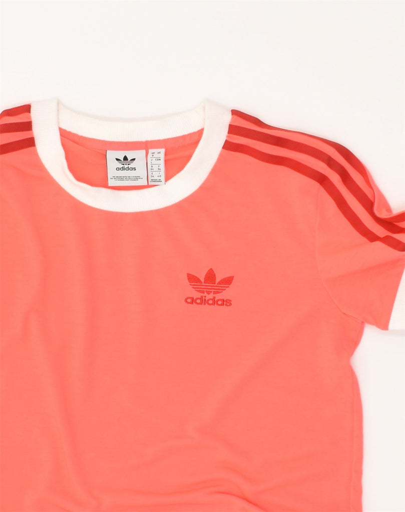 ADIDAS Womens T-Shirt Top UK 8 Small  Pink Polyester | Vintage Adidas | Thrift | Second-Hand Adidas | Used Clothing | Messina Hembry 