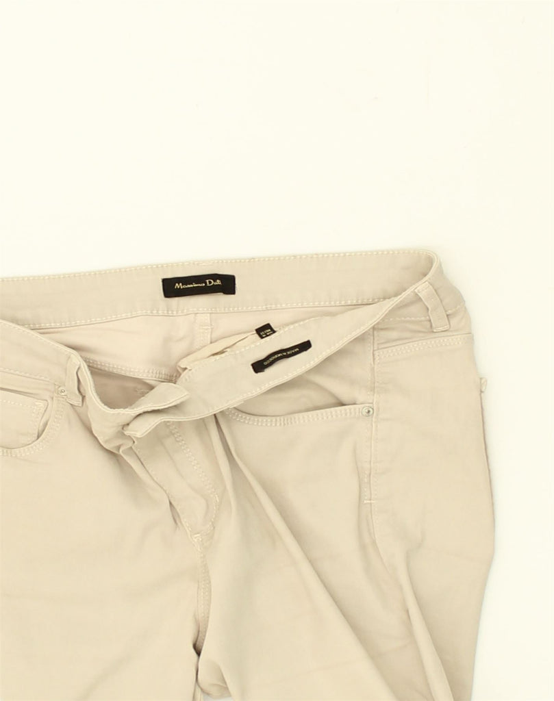 MASSIMO DUTTI Womens Slim Casual Trousers EU 42 Large W30 L29  Beige | Vintage Massimo Dutti | Thrift | Second-Hand Massimo Dutti | Used Clothing | Messina Hembry 