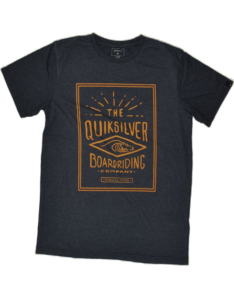 QUIKSILVER Mens Regular Fit Graphic T-Shirt Top Small Navy Blue Cotton | Vintage Quiksilver | Thrift | Second-Hand Quiksilver | Used Clothing | Messina Hembry 