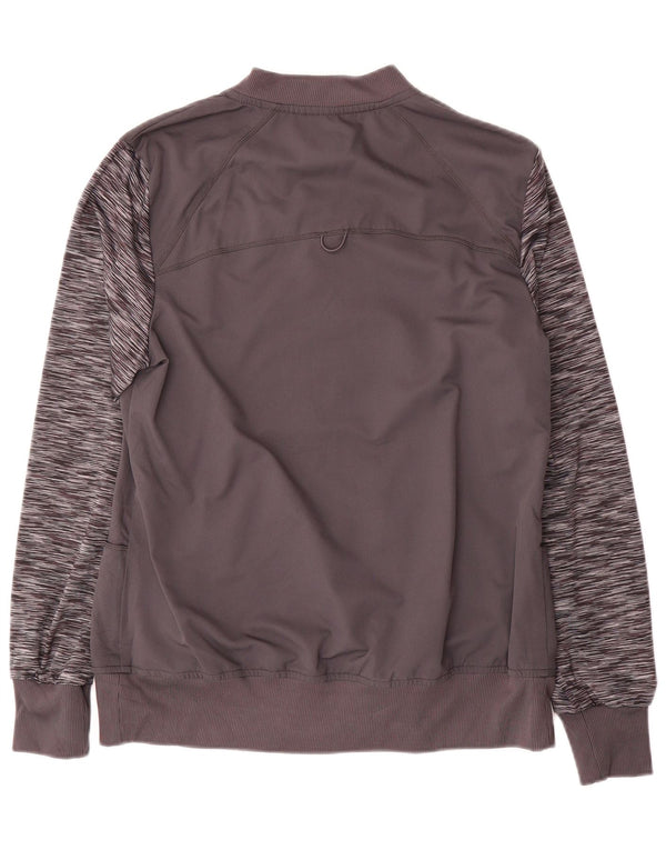 Dickies Mens Tracksuit Top Jacket Small Grey Flecked Polyester