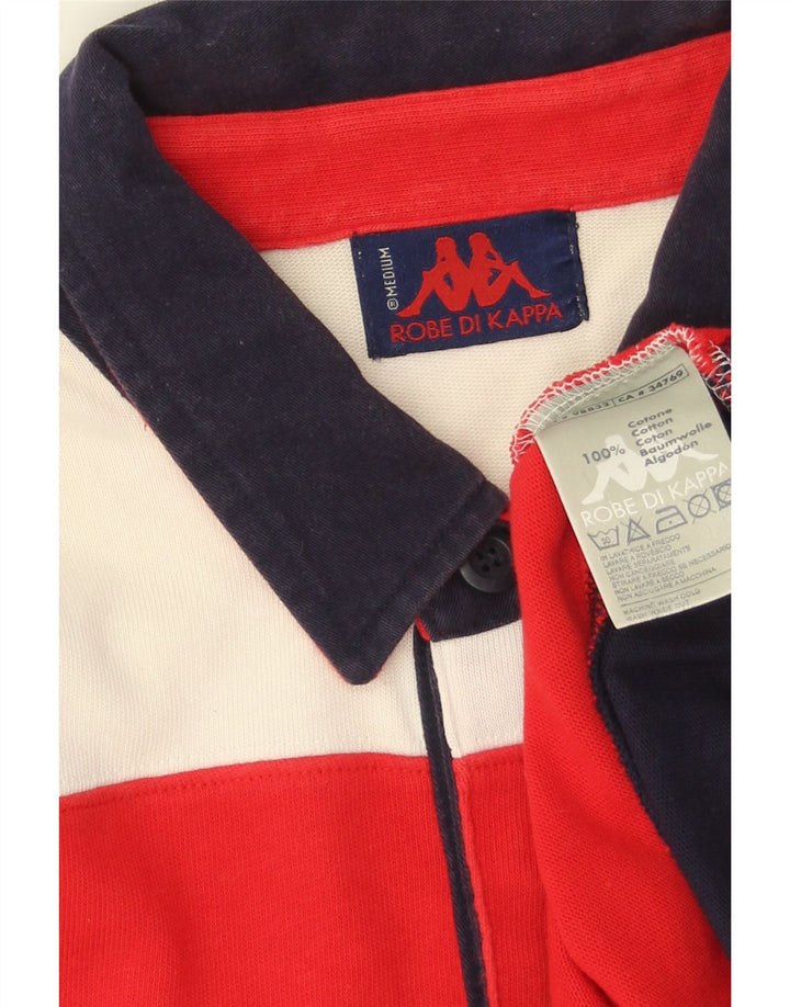 Kappa Mens Polo Shirt Medium Multicoloured Striped Cotton
