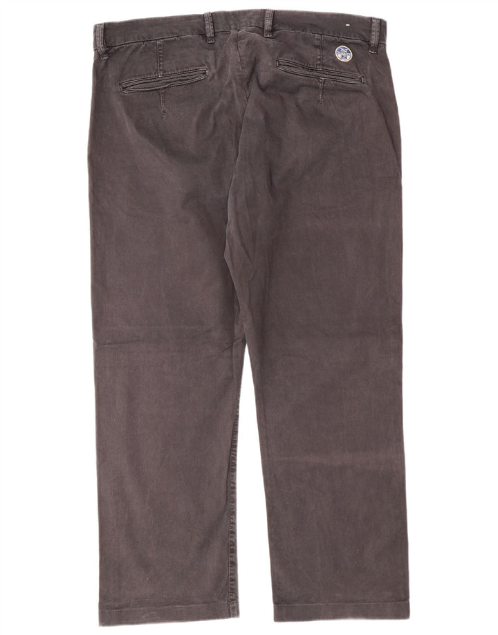 NORTH SAILS Mens Straight Chino Trousers W42 L29 Grey Cotton