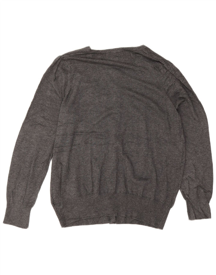 Marks & Spencer Womens Cardigan Sweater UK 20 2XL Grey Viscose