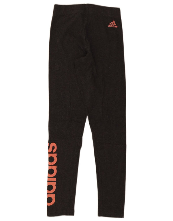 Adidas Womens Graphic Leggings UK 4 XS Grey