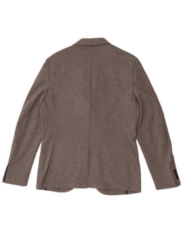 Jack Wills Mens 2 Button Blazer Jacket UK 38 Medium Grey Polyester Classic
