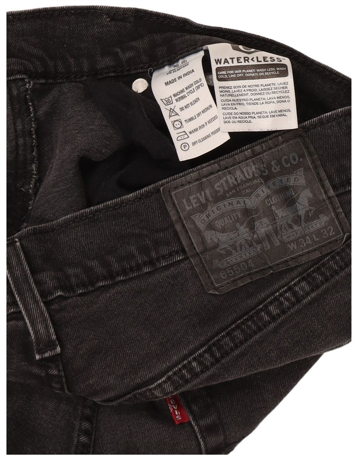 Levi's Mens Slim Jeans W34 L32 Grey Cotton
