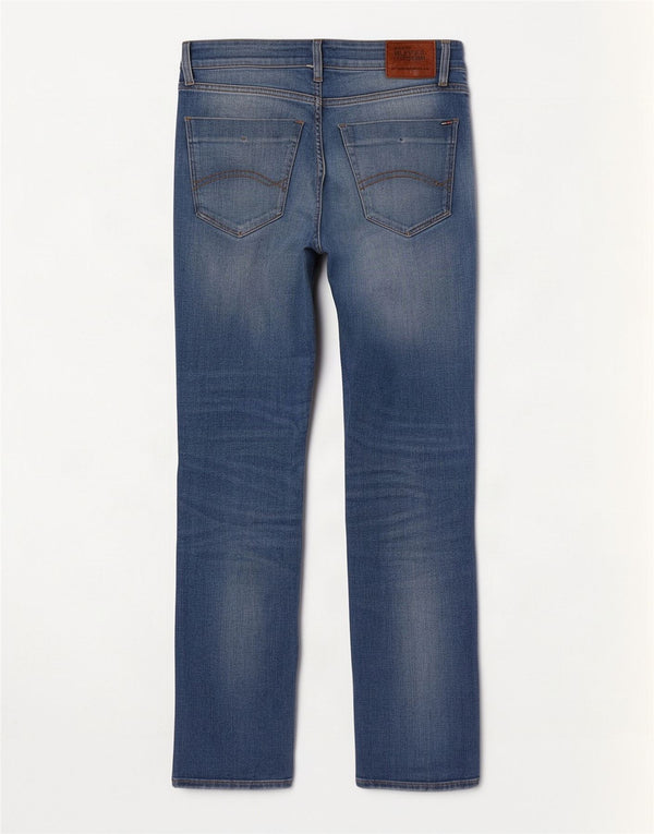 Tommy Hilfiger Mens Straight Jeans W32 L30 Blue Cotton