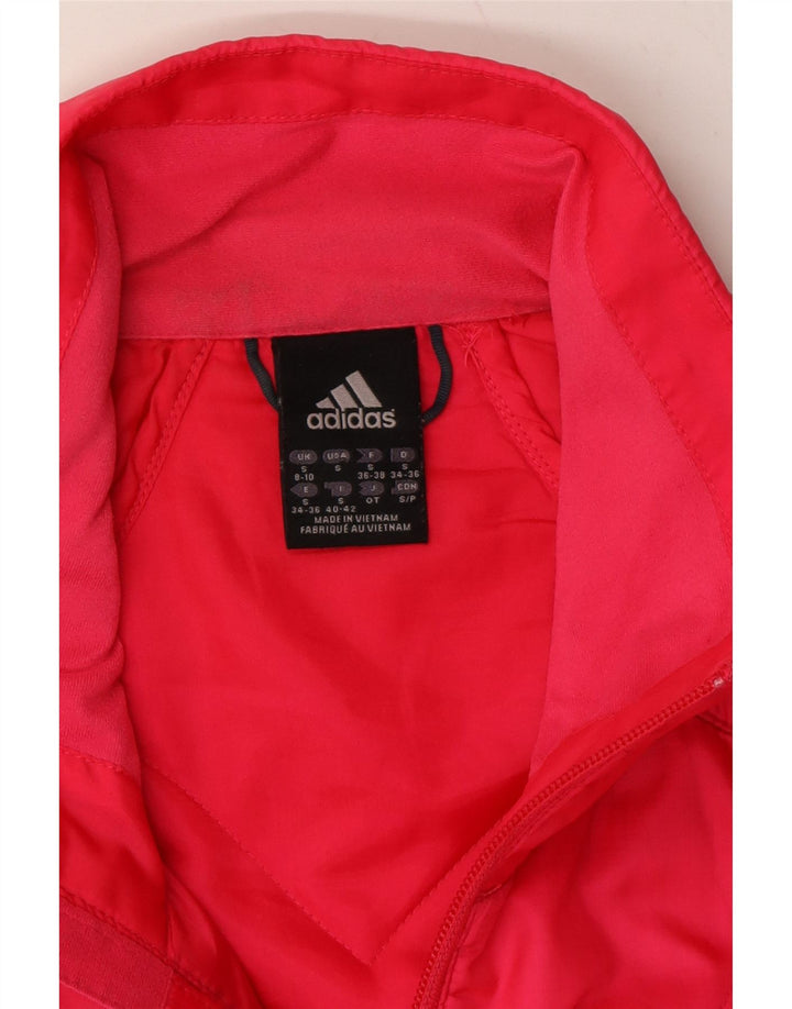 ADIDAS Womens Oversized Padded Jacket UK 8/10 Small Pink Polyester Vintage Adidas and Second-Hand Adidas from Messina Hembry 
