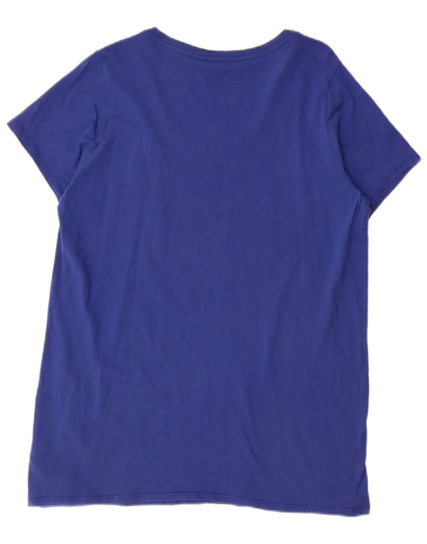 Nike Mens Graphic T-Shirt Top Large Blue Cotton
