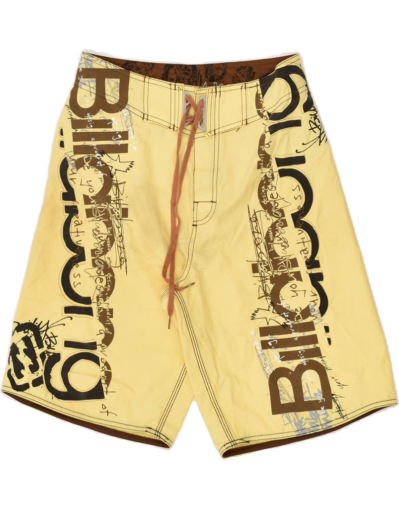 BILLABONG Boys Graphic Swimming Shorts 15-16 Years Yellow | Vintage Billabong | Thrift | Second-Hand Billabong | Used Clothing | Messina Hembry 