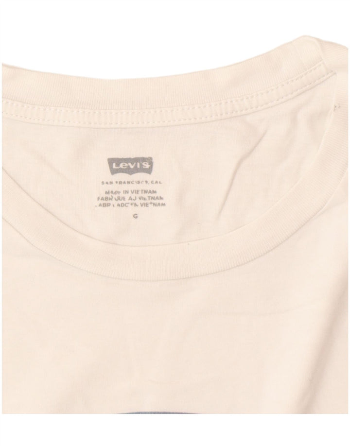 Levi's Mens Graphic T-Shirt Top Medium White
