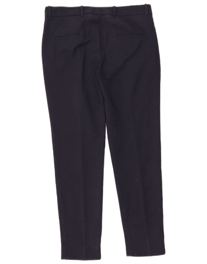 Zara Womens Slim Suit Trousers Large W33 L30 Navy Blue