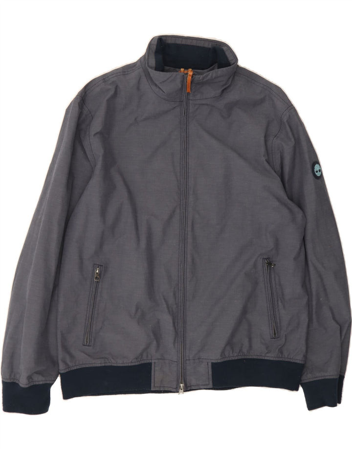 TIMBERLAND Mens Bomber Jacket UK 44 2XL Grey Nylon Vintage Timberland and Second-Hand Timberland from Messina Hembry 