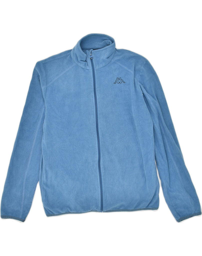 KAPPA Mens Fleece Jacket UK 38 Medium Blue Polyester | Vintage Kappa | Thrift | Second-Hand Kappa | Used Clothing | Messina Hembry 