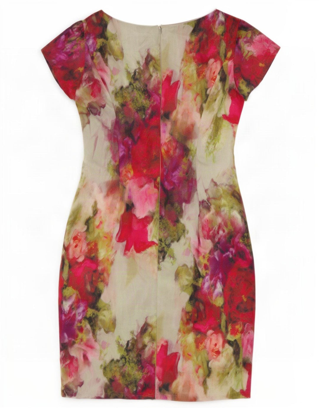 L.K. Bennett Womens Sheath Dress UK 12 Medium Multicoloured Floral Silk