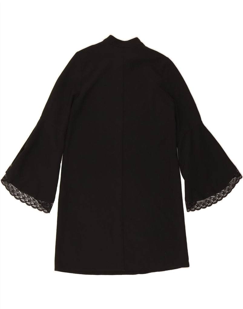ZARA Womens 3/4 Sleeve Shift Dress UK 6 XS Black Polyester Vintage Zara and Second-Hand Zara from Messina Hembry 