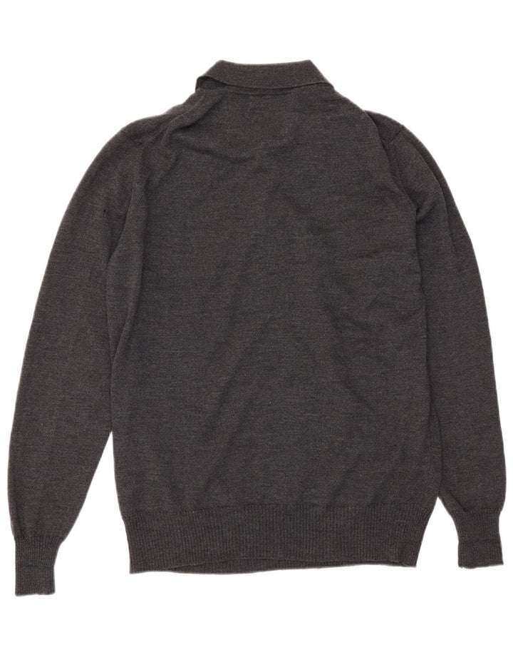 Zara Mens Polo Neck Jumper Sweater XL Grey