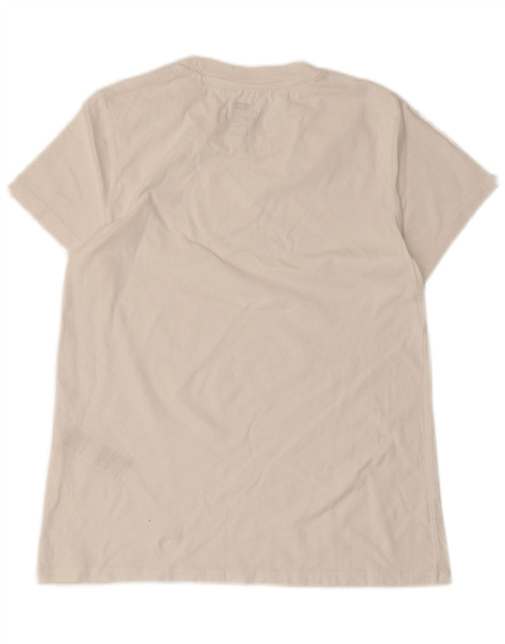 LEVI'S Womens T-Shirt Top UK 10 Small White Cotton