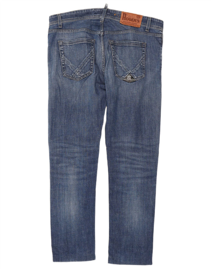 Roy Rogers Mens Slim Jeans W36 L29 Blue Cotton