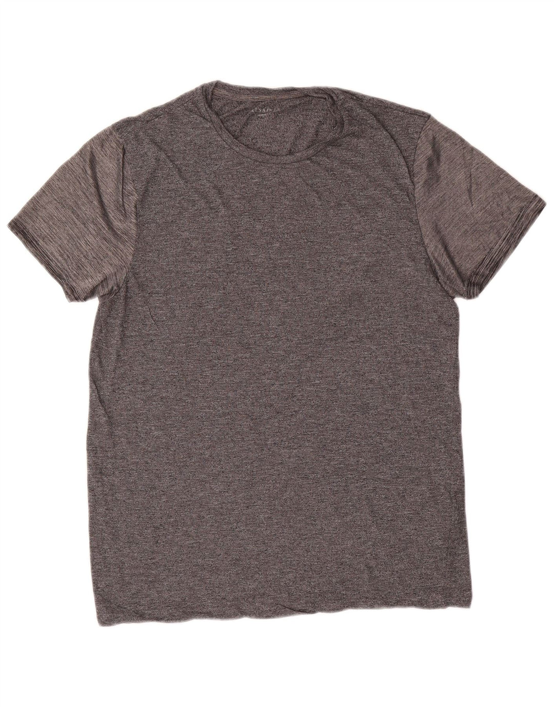 ALL SAINTS Mens T-Shirt Top Large Grey Viscose