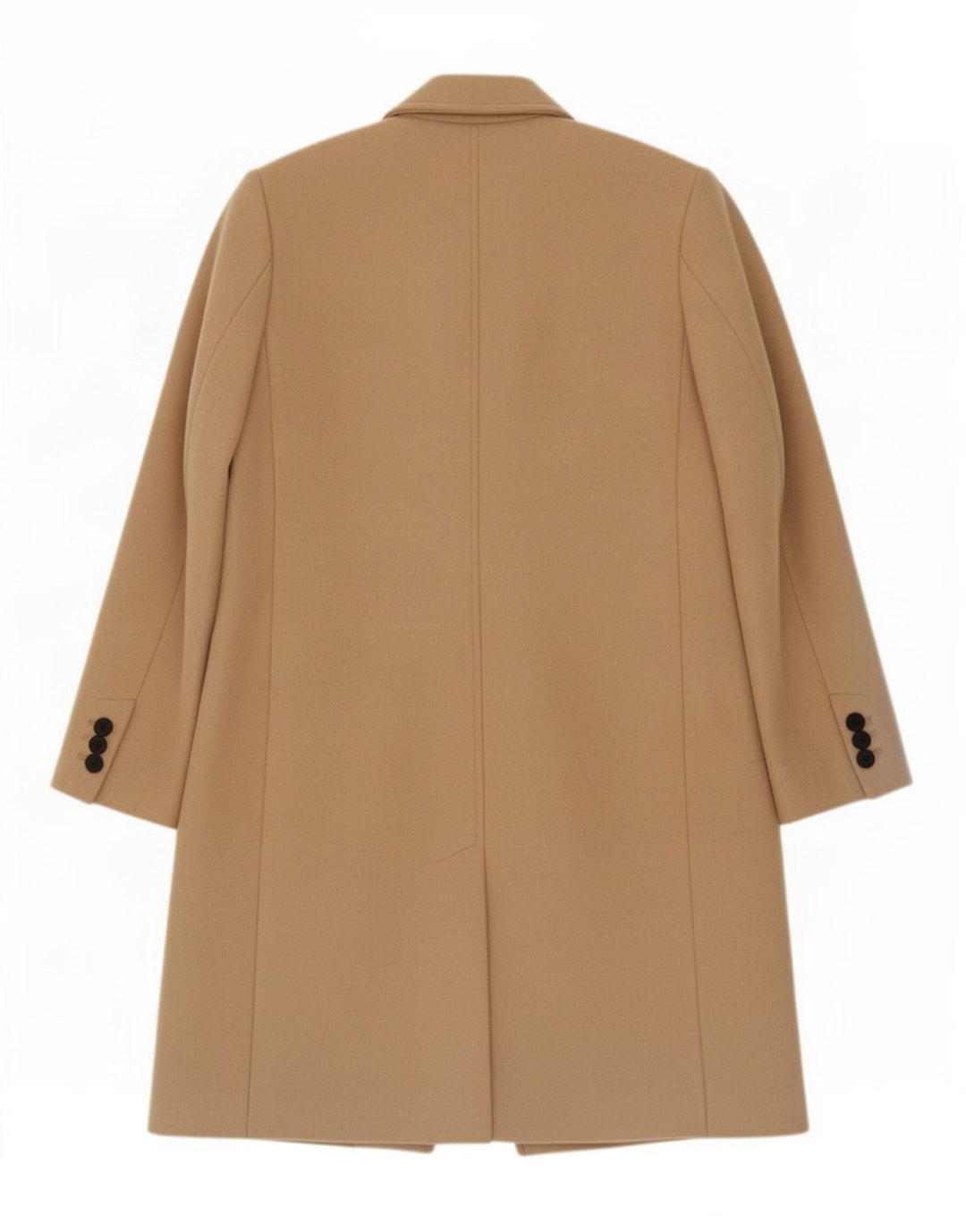 Zara Womens Overcoat UK 6 XS Beige Polyester