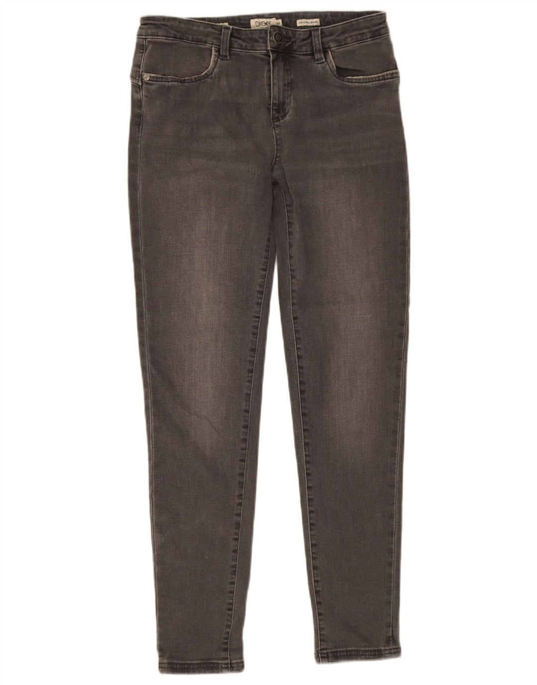 Dack's Womens Skinny Jeans IT 44 Medium W30 L28 Grey Cotton