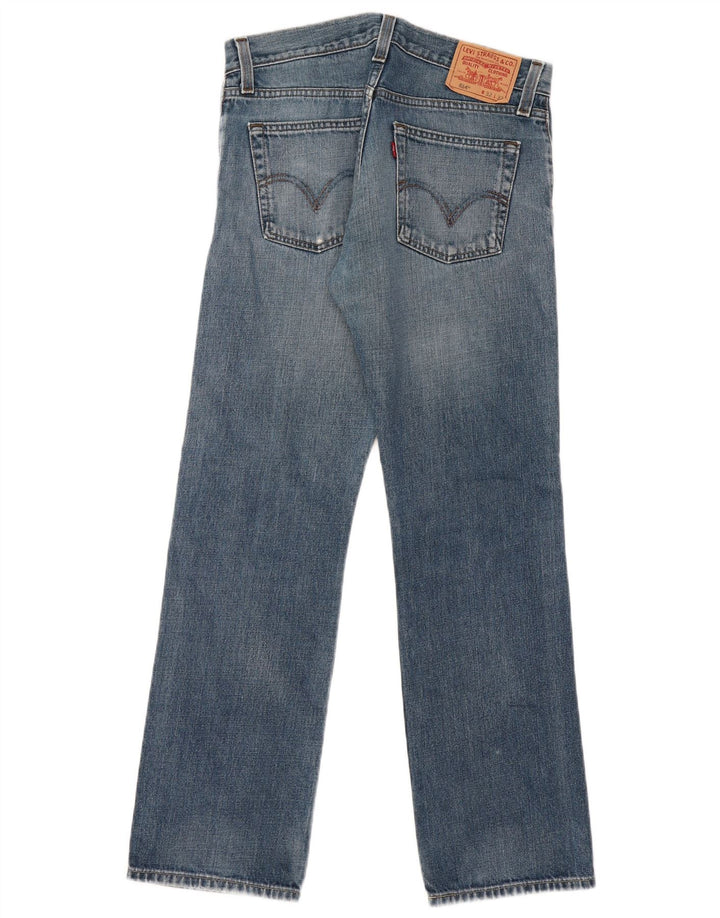 LEVI'S Mens 514 Slim Straight Jeans W32 L32 Blue Cotton