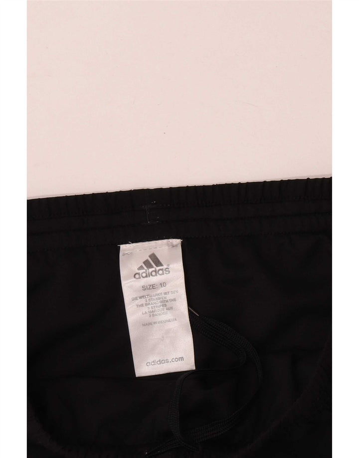 Adidas Womens Sport Shorts UK 10 Small Black Polyester