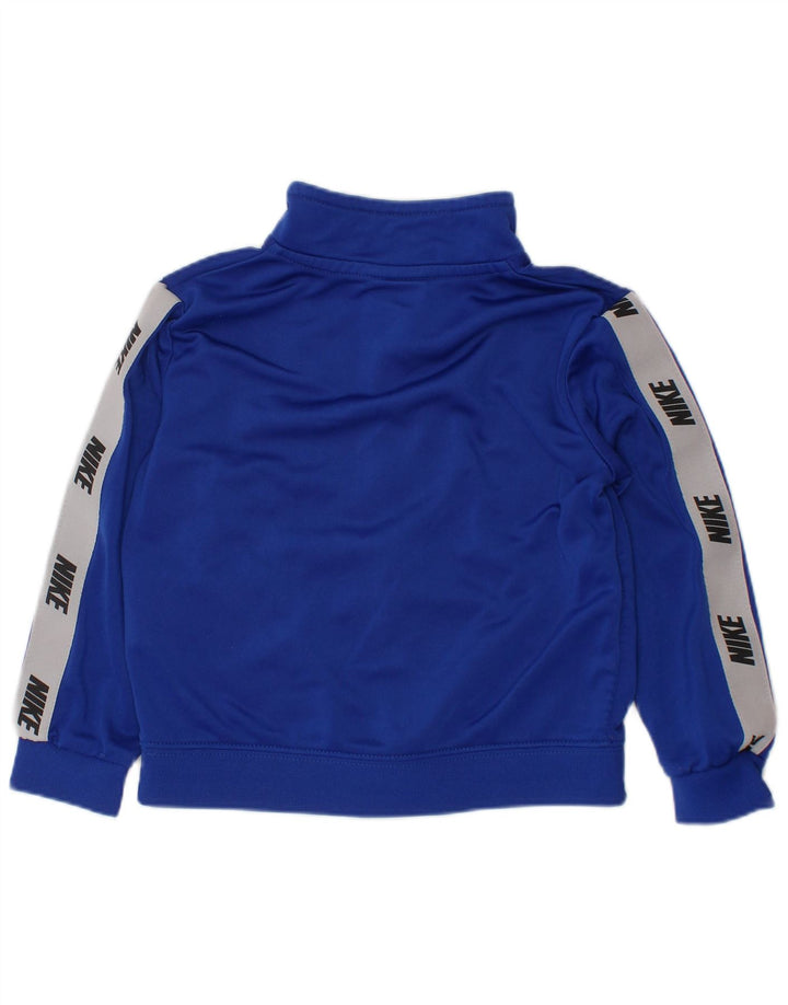 NIKE Baby Boys Graphic Tracksuit Top Jacket 18-24 Months Blue Colourblock